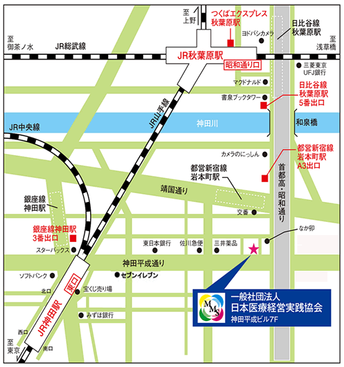 日本医療経営実践協会の地図